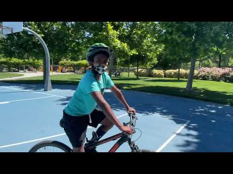 Bike riding in the park