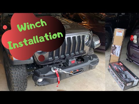 2018 Jeep JL Winch Install - Warn and Rugged Ridge