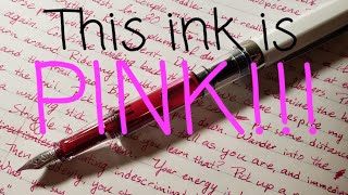 De Atramentis Document Ink Fuchsia: Pink Fountain Pen Ink Review