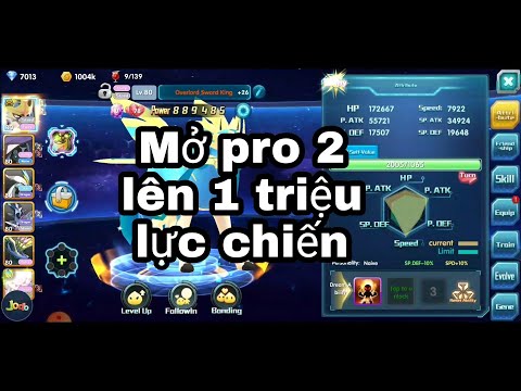 Pokeland Mở pro 2 cho vua kiếm chạm mốc 1 triệu lực chiến vua như trúng số 🤣🤣🤣🤣