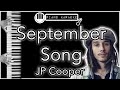 September Song - JP Cooper - Piano Karaoke Instrumental