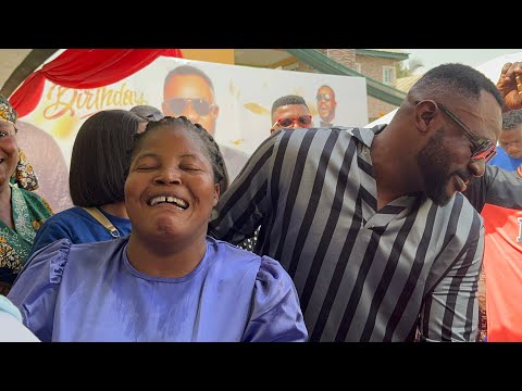 ODUNLADE ADEKOLA AND WIFE DANCE TOGETHER AT HIS BIRTHDAY CELEBRATION IN ABEOKUTA