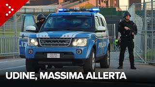 Maximum alert in Udine for Italy-Israel: the Israeli national team is at the stadium for training.