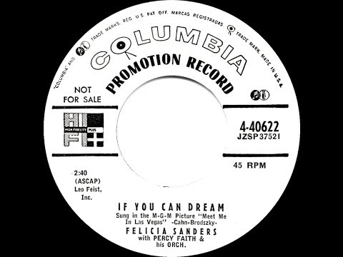 1956 Felicia Sanders - If You Can Dream