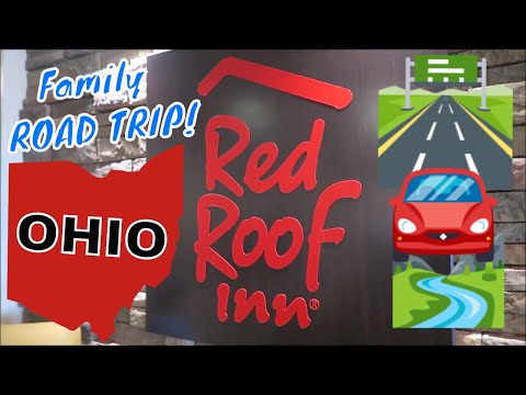 RED ROOF INN Hotel Room Tour || Family Summer ROAD TRIP To OHIO (Pt. 1)