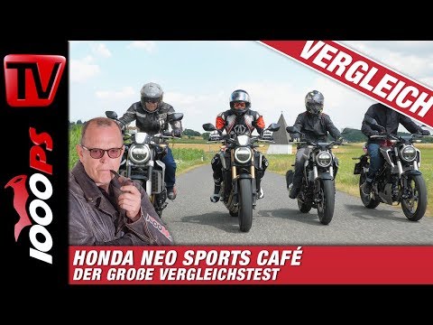 2019 Honda Neo Sports Cafe: CB125R; CB300R; CB650R und CB1000R Nakedbike Vergleichtest!