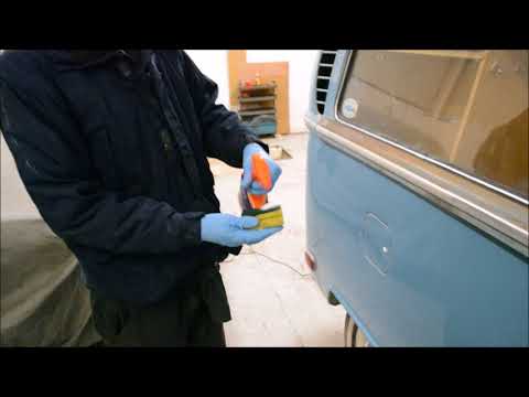 How to Remove Surface Rust from Original Paint Cars whilst leaving the original primer - 1970 VW Bus