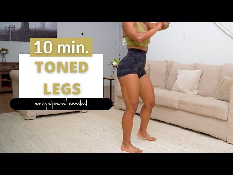 10 min. Toned Legs Workout| no equipment needed