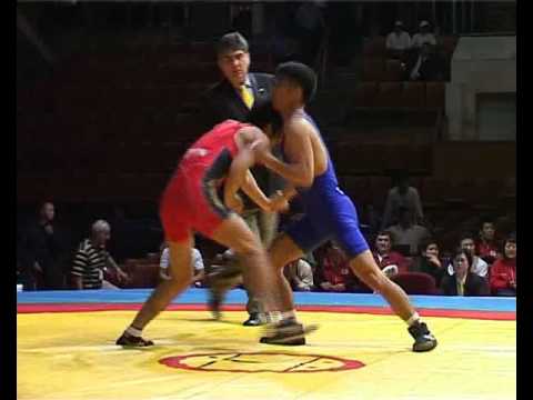 Спорт. Борьба. Чемпионат Азии-2007. Все схватки в категории до 55 кг.