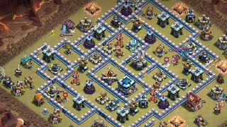 【クラクラ】虚数座標にTH欲しいさんのライドラバルーン TH13全壊