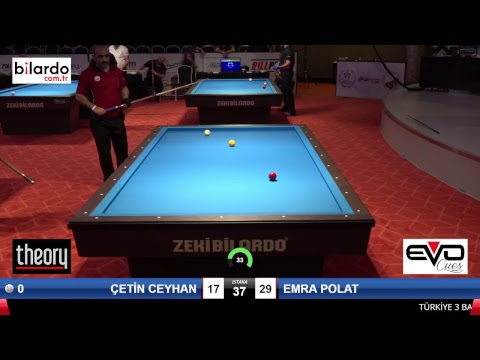 ÇETİN CEYHAN & EMRA POLAT Bilardo Maçı - 2018 ERKEKLER 2.ETAP-2.Ön Ön Eleme