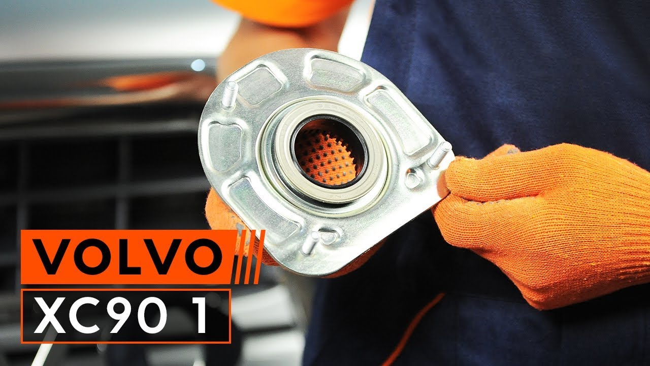 Kaip pakeisti Volvo XC90 1 atraminio guolio: priekis - keitimo instrukcija