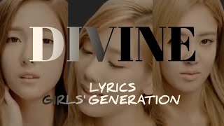 Girls&#39; Generation / SNSD (少女時代) DIVINE Lyrics JAP/ROM/ENG