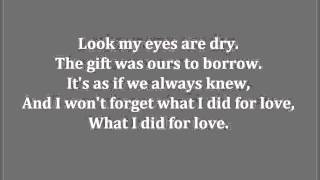 What I Did For Love Glee Karaoke / Instrumental