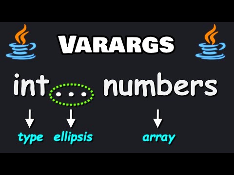 Variable Length Arguments Varargs Functions In Java