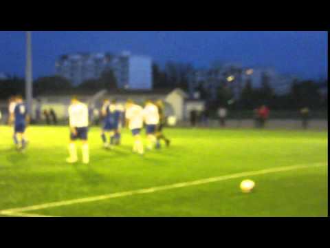 TPK2 scoring their 1-0 goal against FC Bosna