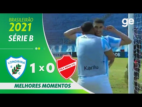 Gols e lances de Londrina x Vila Nova-GO