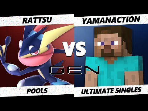 Gen 1.0 - Rattsu (Greninja) Vs. Yamanaction (Steve) SSBU Ultimate Tournament