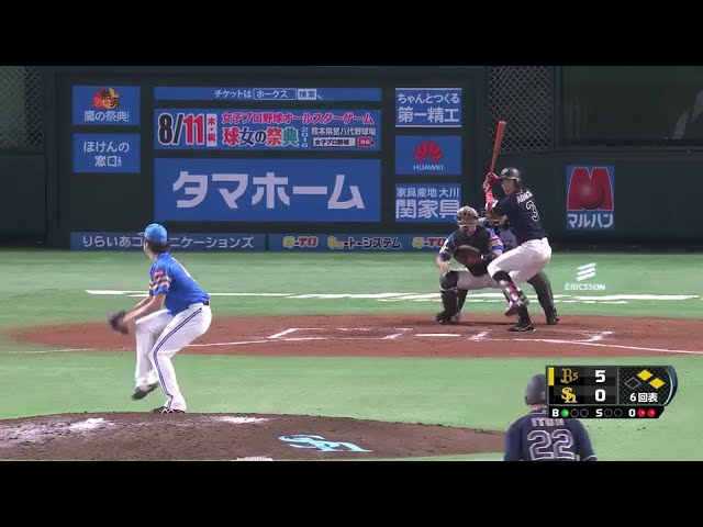 【6回表】ホークス・飯田 ピンチを凌いで追加点を許さず!! 2016/7/18 H-Bs