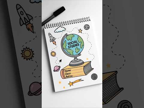 Social Studies front page Design #shorts #youtubeshorts #social #socialstudies #schoolproject