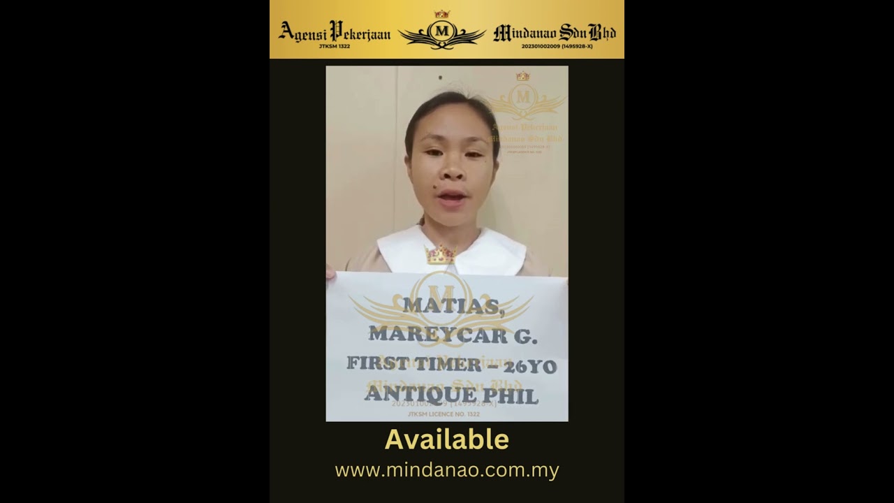 MH 116 MATIAS MARECAR G #maidservice #maidagency #agensipekerjaan