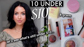 10 under $10 ✨ finding the best affordable drugstore makeup in 2023 + get ready with me!