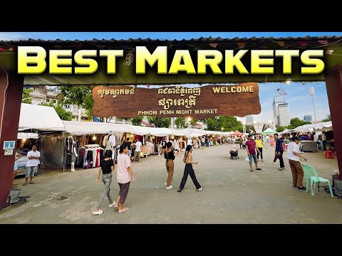 Phnom Penh Walking Tour: Russian Market, Central Market & Night Market 🇰🇭