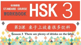 HSK3 Workbook 第3课 桌子上放着很多饮料—Exercise