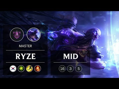Ryze Mid vs LeBlanc - KR Master Patch 9.2