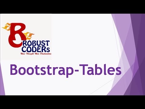 Bootstrap3 part-6| Bootstrap Tables|bootstrap table |How to create table in bootstrap