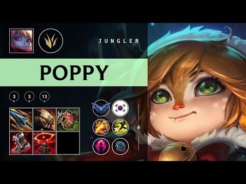 Poppy Jungle vs Nidalee - KR Diamond Patch 25.24