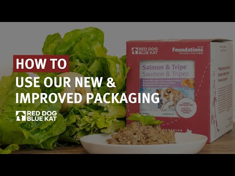 How to Use Red Dog Blue Kat’s New Raw Pet Food Packaging | Easy Portioning for Dogs & Cats