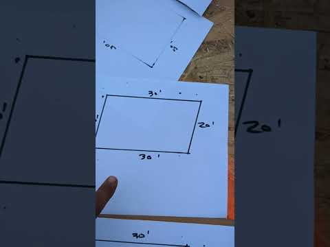 How to square your foundation , wall or anything else