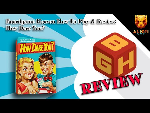 Boardgame Heaven How To Play & Review 192: How Dare You? (Alion)
