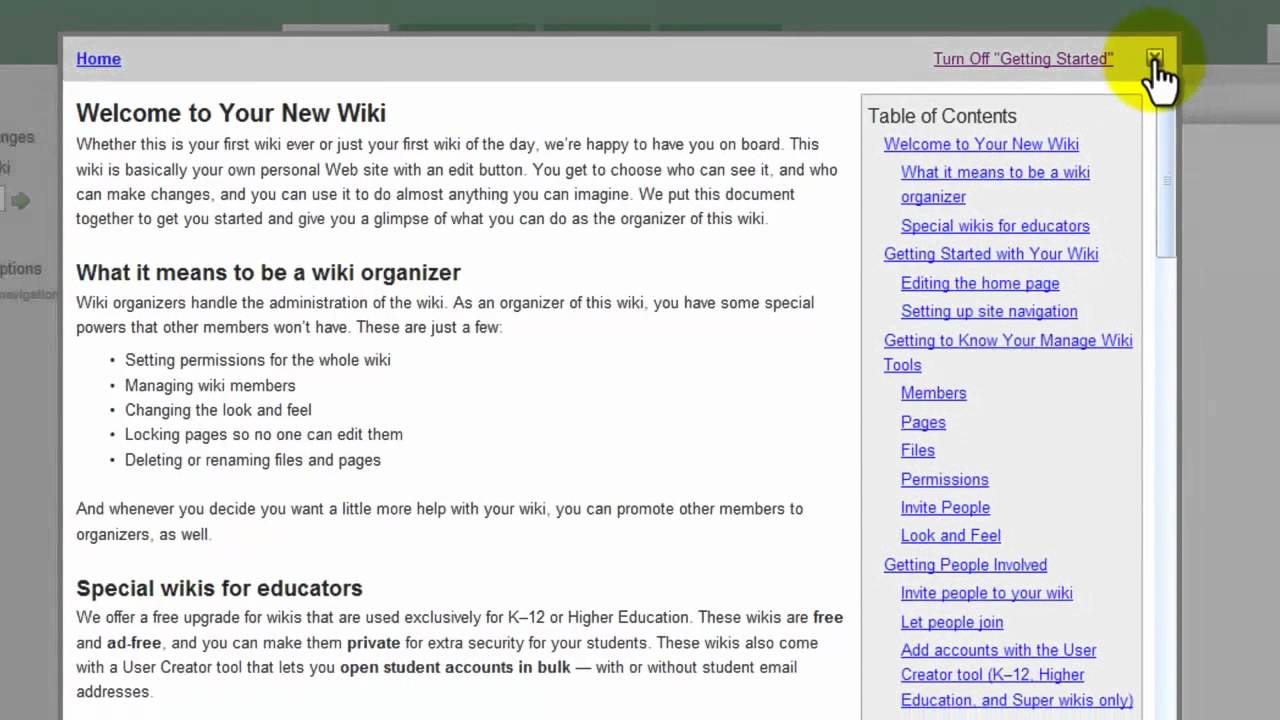Using Wikispaces to make a wiki