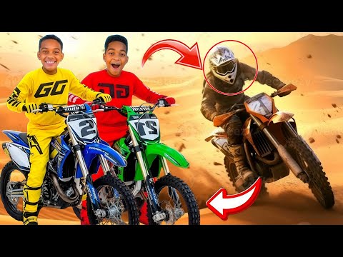 DJ & KYRIE EXTREME DIRT BIKE RACE 🏁😱 | WHO FINISHED FIRST?!