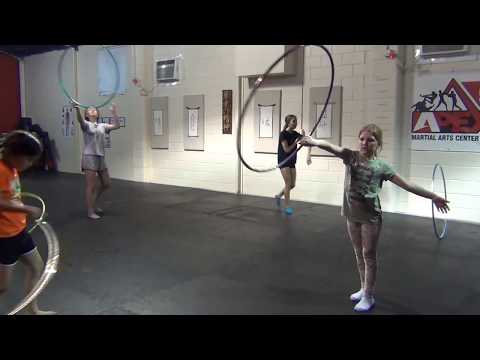 Learning new hoop tricks and handling