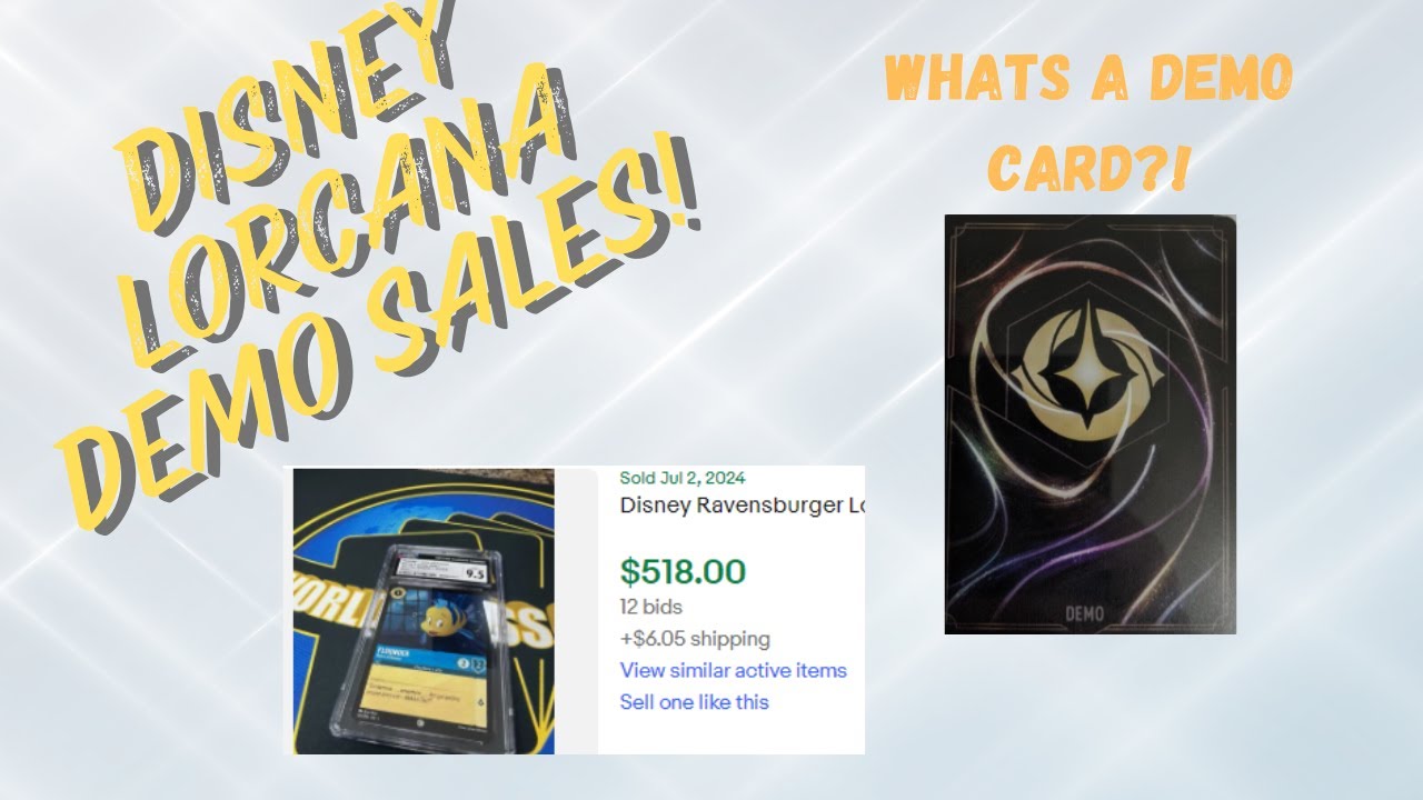 This Disney Lorcana COMMON Demo card just sold for over $500... Demo Card Breakdown!