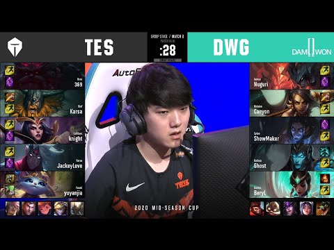 TES vs DWG | Mid-Season Cup 2020 | Group Stage - Day 1 Match 2 | Top Esports vs DAMWON Gaming
