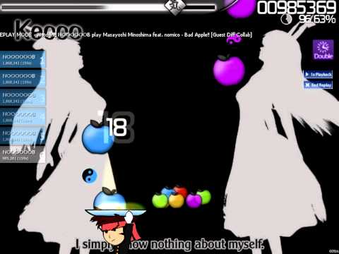[osu!] Masayoshi Minoshima feat. nomico - Bad Apple!! (NOOOOOOB)