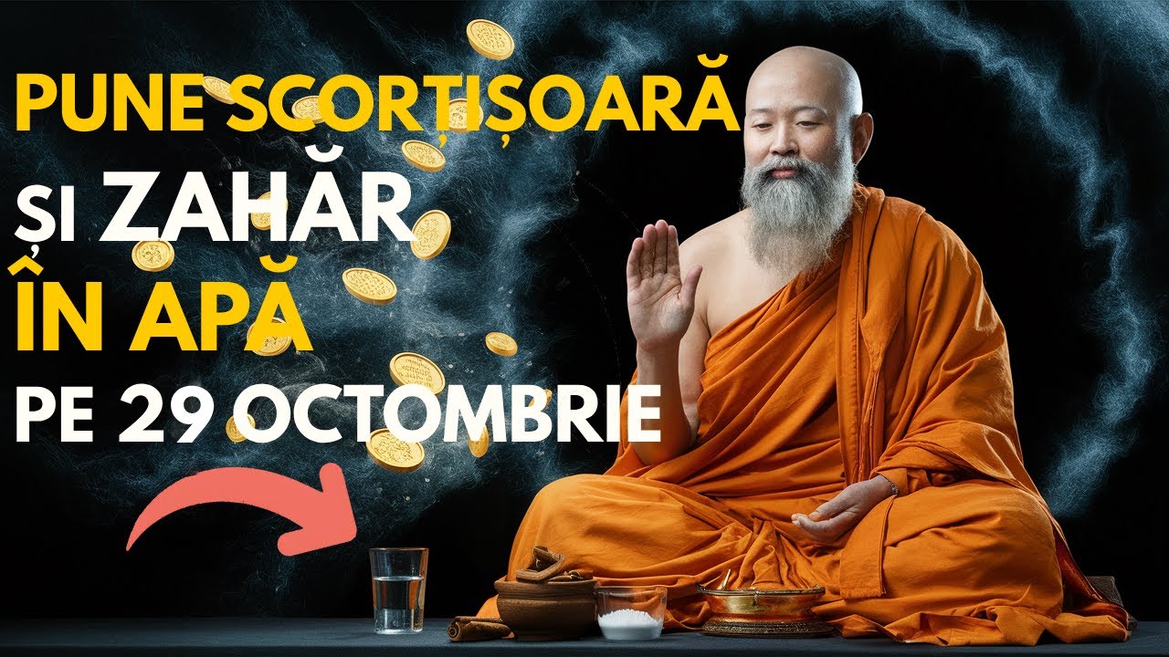 Adaugă SCORȚIȘOARĂ și ZAHĂR în apă pe 19 octombrie pentru a atrage abundența | FII BOGAT!