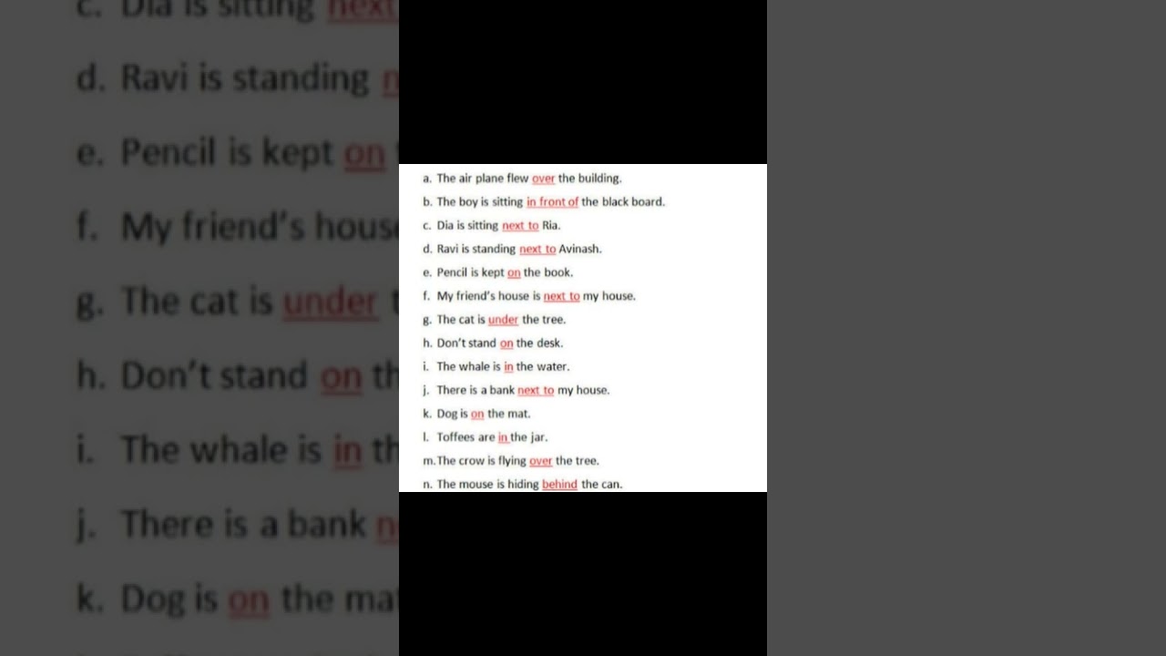 Preposition || easy to learn || very simple || preposition worksheet