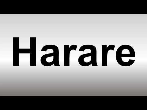 How to Pronounce Harare