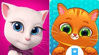 My Talking cat ANGELA and Talking BUBBU - funny video for kids