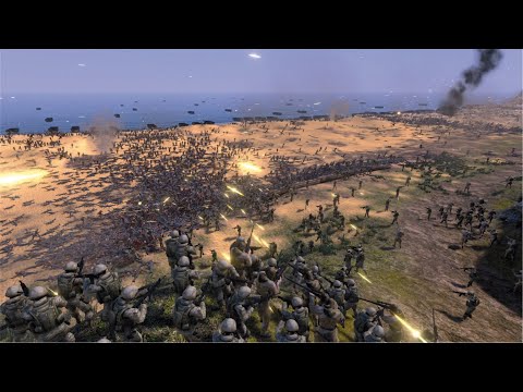 100,000 ZOMBIES INVADE COAST BY BOATS VS DEFENDERS: 500 SNIPERS + 500 MODERN SOLDIERS - UEBS MODS