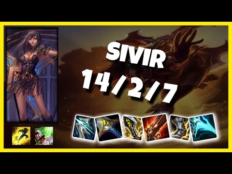 Sivir vs Yasuo NA Challenger BOT (14/2/7) - v11.4