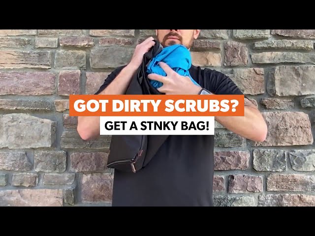 Vídeo relacionado con STNKY Bag Pro - Bolsa de lavandería para trabajadores de la salud, deportes, fitness y viajes