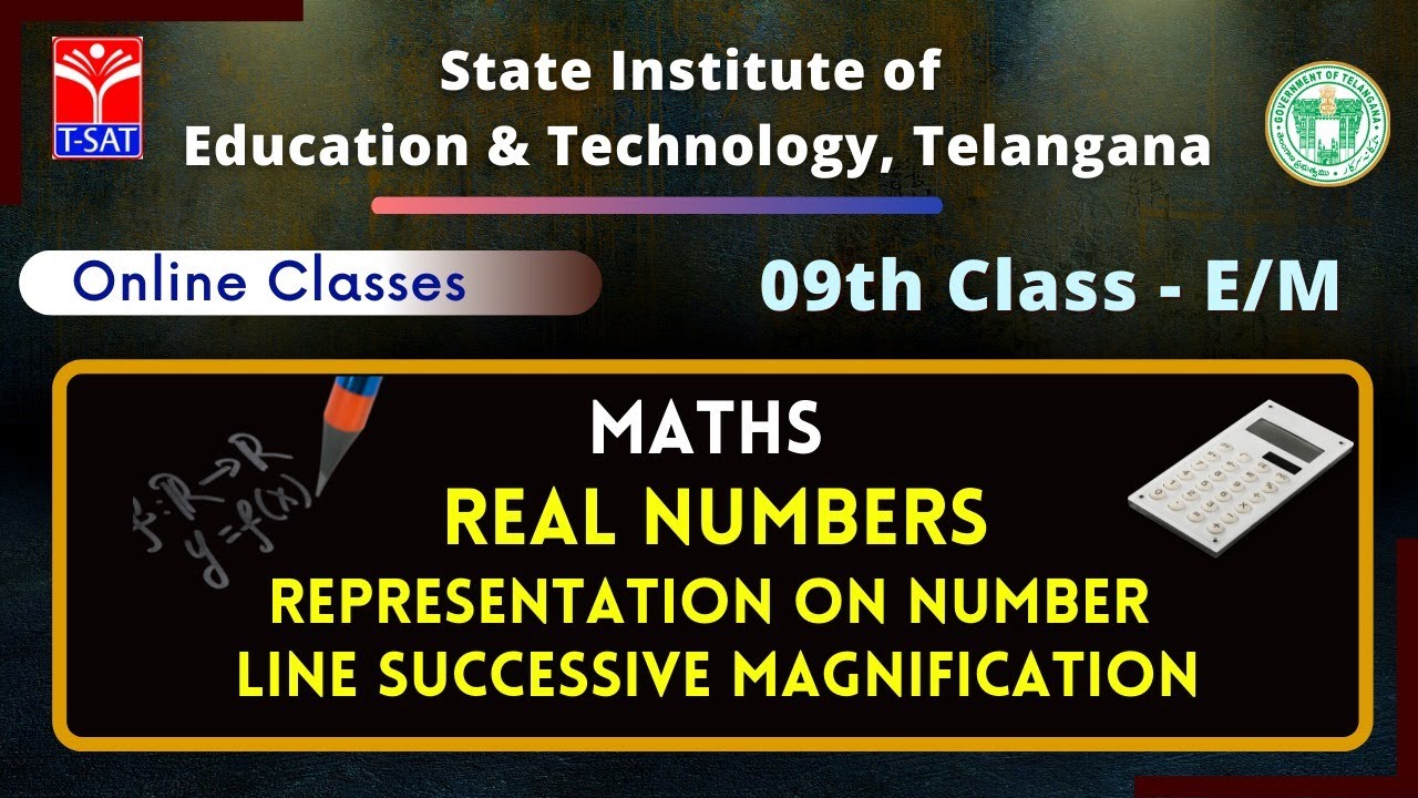 9th Class Maths – Real numbers Representation on number–Line Successive Magnification (E/M)
