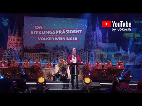 Der Sitzungspräsident "Volker Weininger" (Karneval in Köln 2023)
