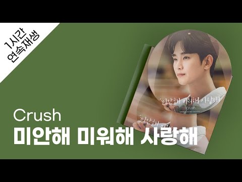 Crush - 미안해 미워해 사랑해 1시간 연속 재생 / 가사 / Lyrics